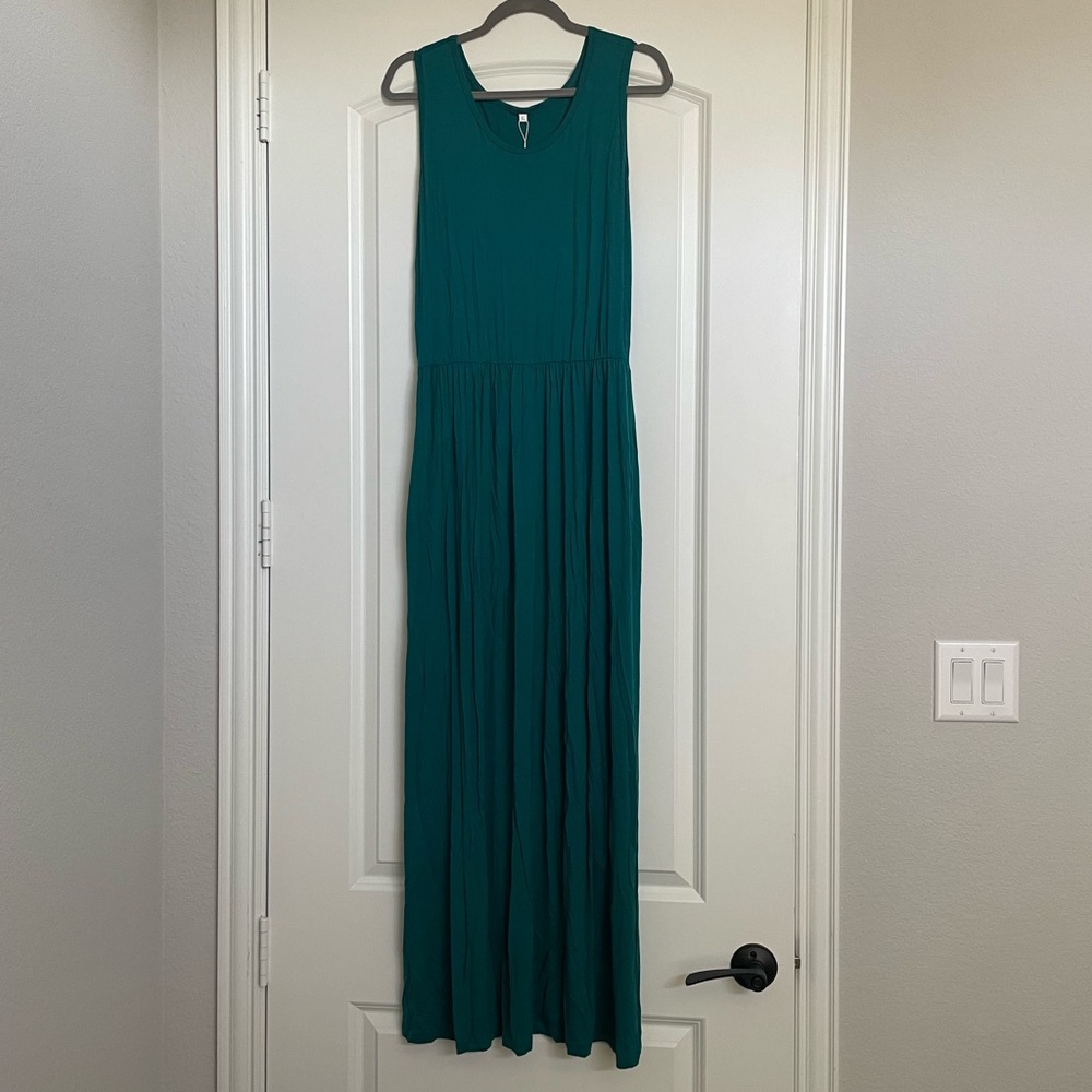 Auselily Teal Maxi Dress
